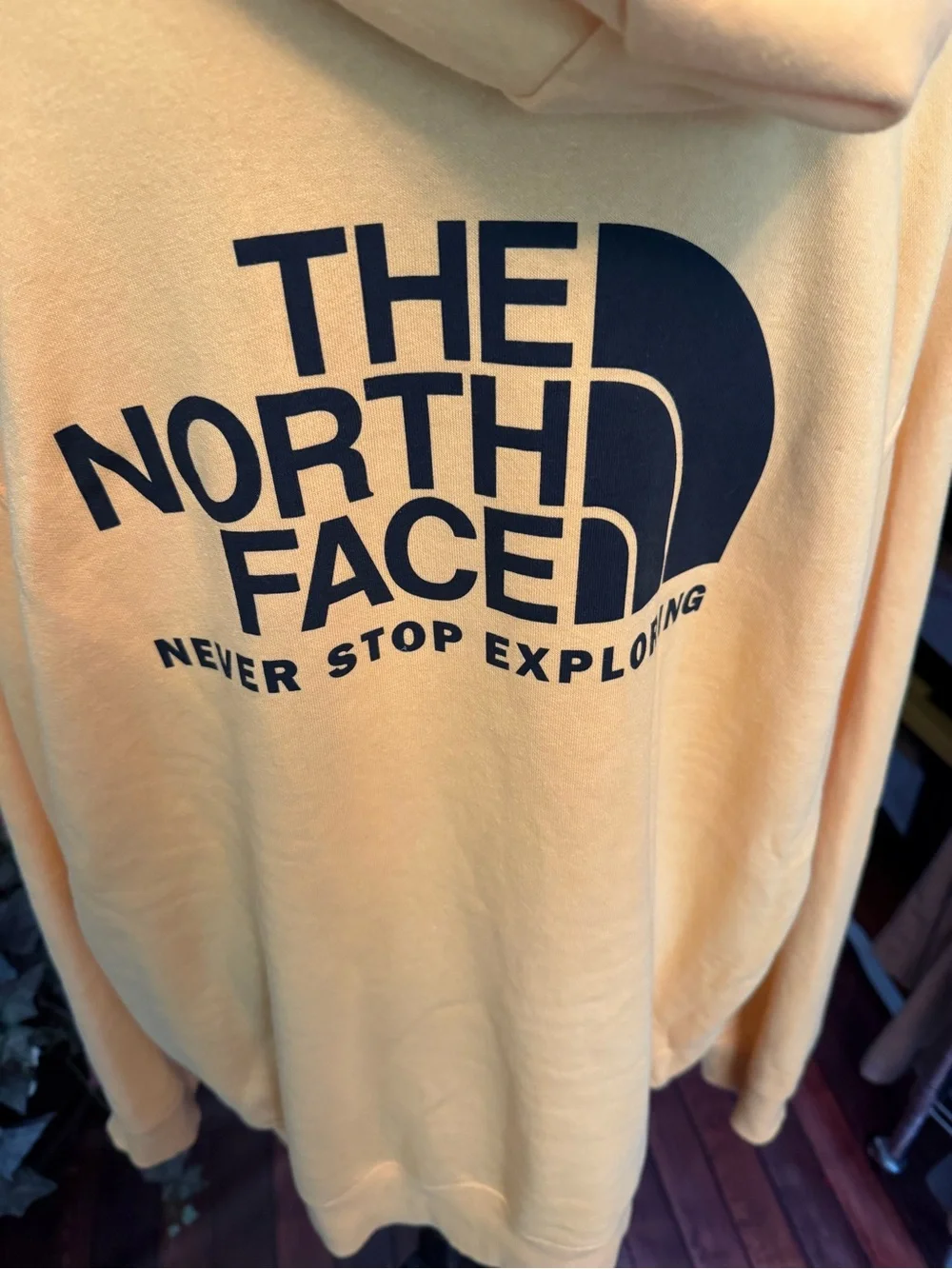 The North Face Yellow Hoodie Sweatshirt